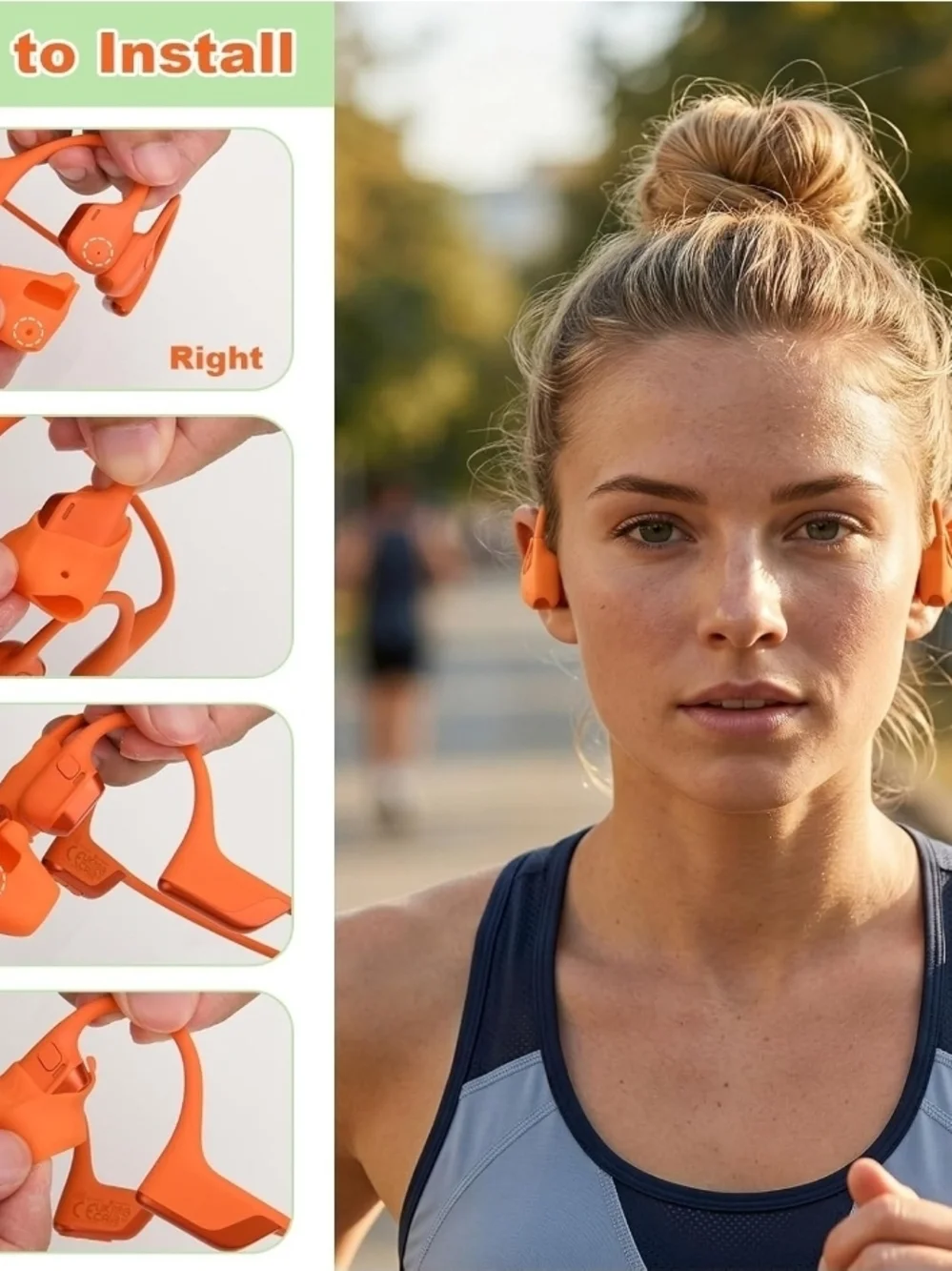 Shokz Sleeves For Open Run Pro 2 Headphones - Picture 4 of 5